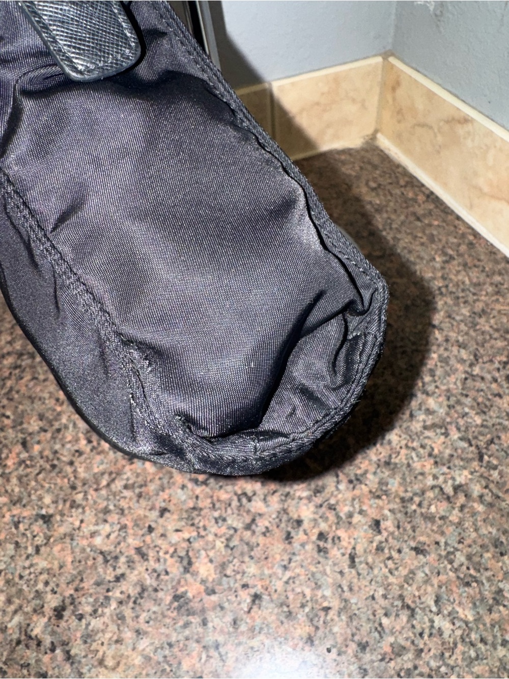 Prada vintage Black Tessuto Nylon Cosmetic Pouch/Clutch ✅authentic✅ - Picture 6 of 13